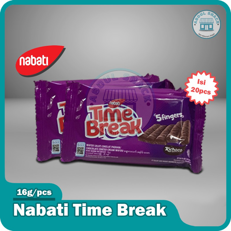 

Nabati Timebreak Wafer Coklat isi 20 pcs dan 10 pcs