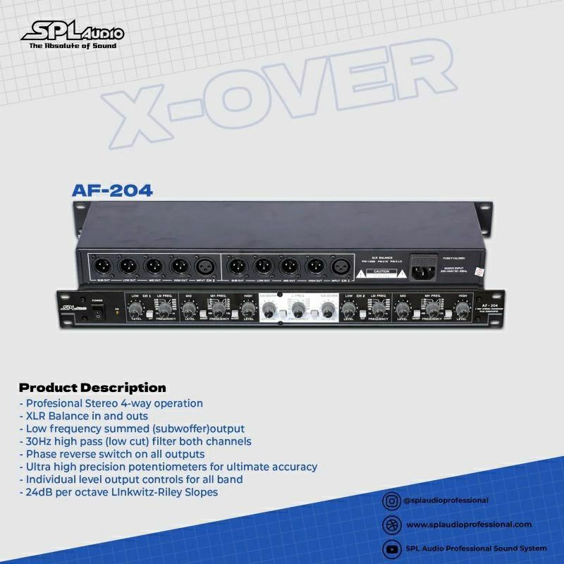 Crossover SPL Audio AF-204 Original