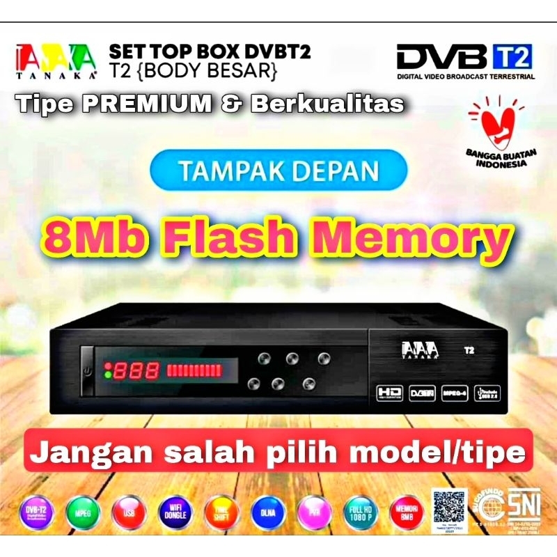 TANAKA Set top Box stb T2 AAA DIGITAL TV DVBT2 dual usb