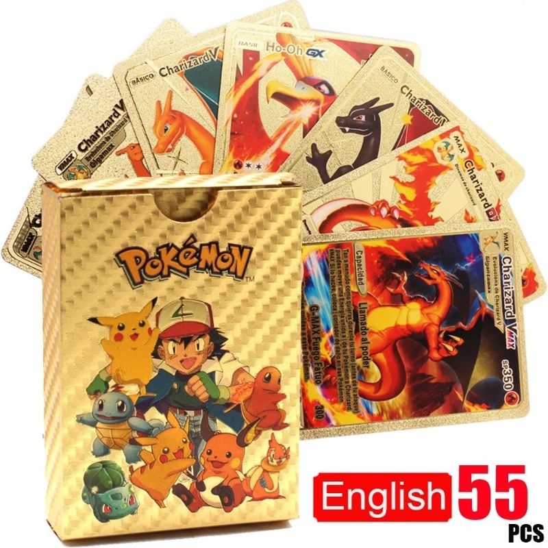 kartu pokemon emas gold silver kartu trading card