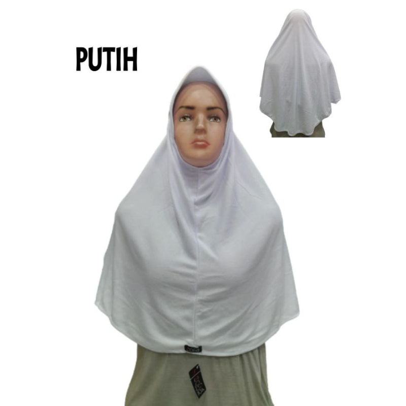 Bergo Sekolah Aisyah Bergo Sekolah Putih,Coklat,Hitam,Biru Dongker Dan Abu