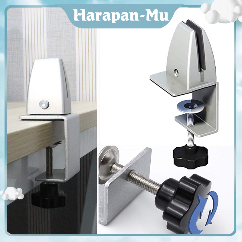 Klem Penjepit Laci Penjepit Pembatas Meja Kantor U Clamp Penjepit Meja Kaca Klip Laci Drawer