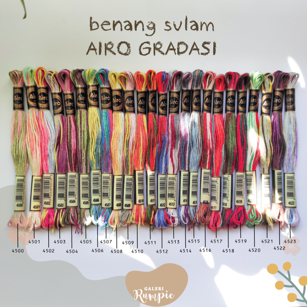 [AIRO] Benang Sulam AIRO Gradasi - Katalog 4