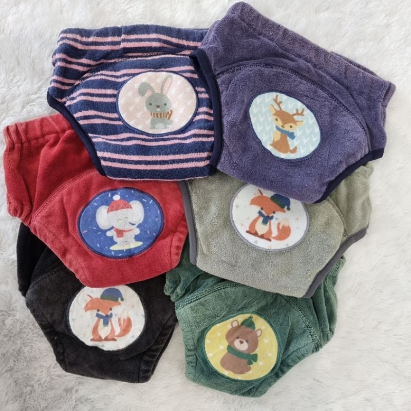 PRELOVED 6PC TRAINING PANTS CUDDLE ME - CODE A