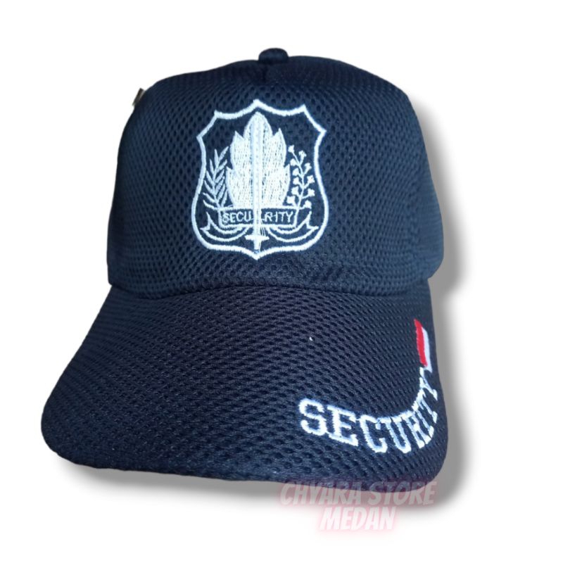 TOPI SATPAM SECURITY BASEBALL PRIA WARNA BIRU NAVI