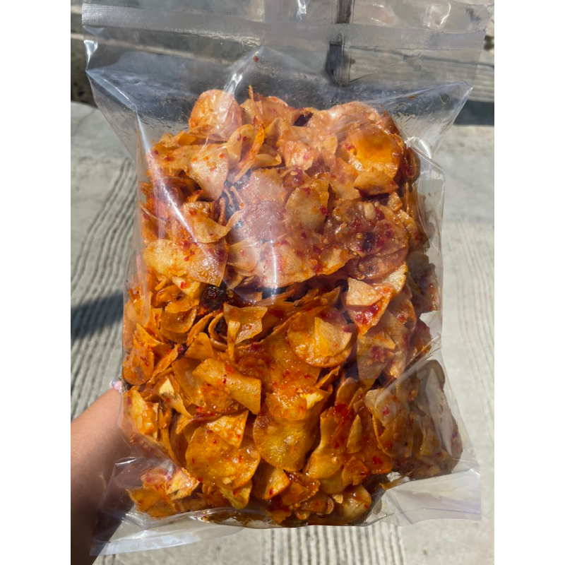

Keripik singkong bumbu rujak pedas manis 250gr/500gr/1kg