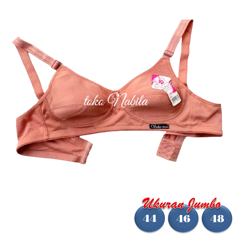Sport Bra Jumbo Bh Wanita Dewasa Cup Besar Bra Katun Tanpa Kawat Ukuran Besar