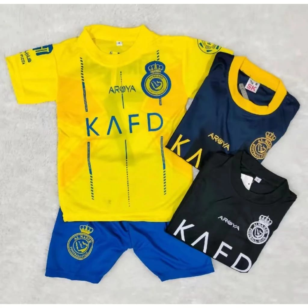 TERBARU-Jersey RONALDO AL Nassr AROYA KAFD 2023 baju sepak bola RONALDO JERSEY STELAN ANAK
