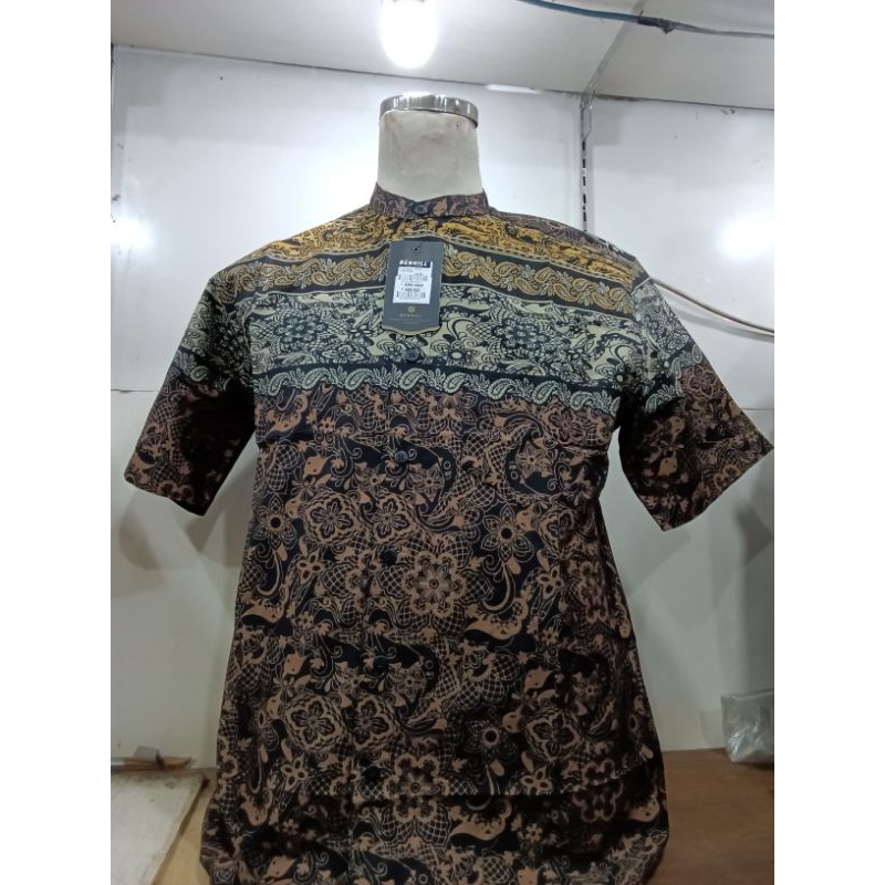 Kemeja Benhill Katun Printing Lengan Pendek || Hem Pria Benhill Katun Printing