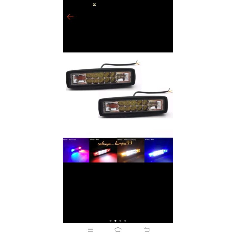 lampu sorot biru putih kedip kedip