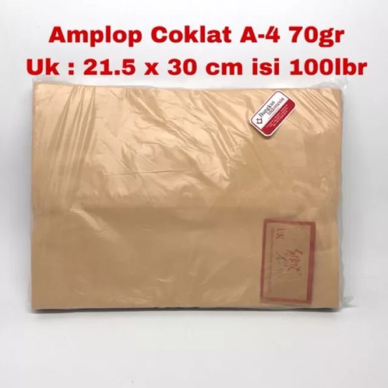 

Amplop Coklat A4 Garan (1 Pack/100 Pcs)