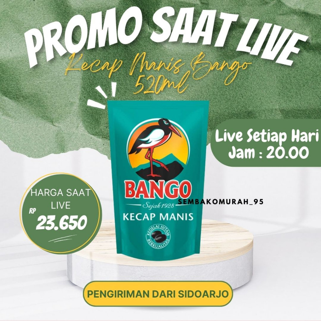 

(DI KIRIM DARI JATIM ) - Kecap Manis Bangau 520ml