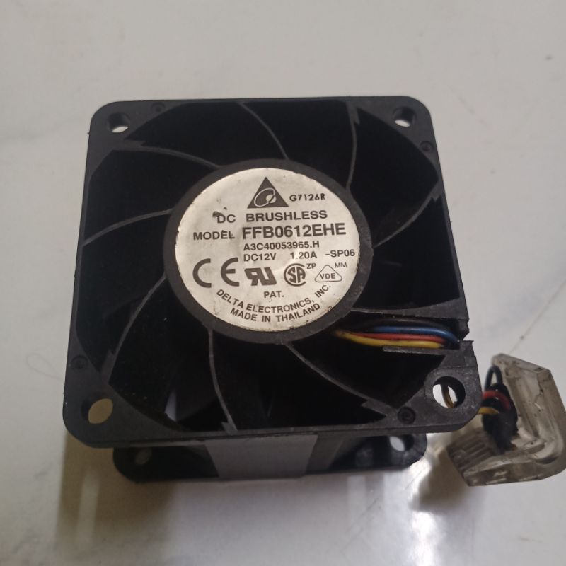 Kipas fan Delta FFB0612EHE/12volt 1,20amper 3pin/4pin. high speed