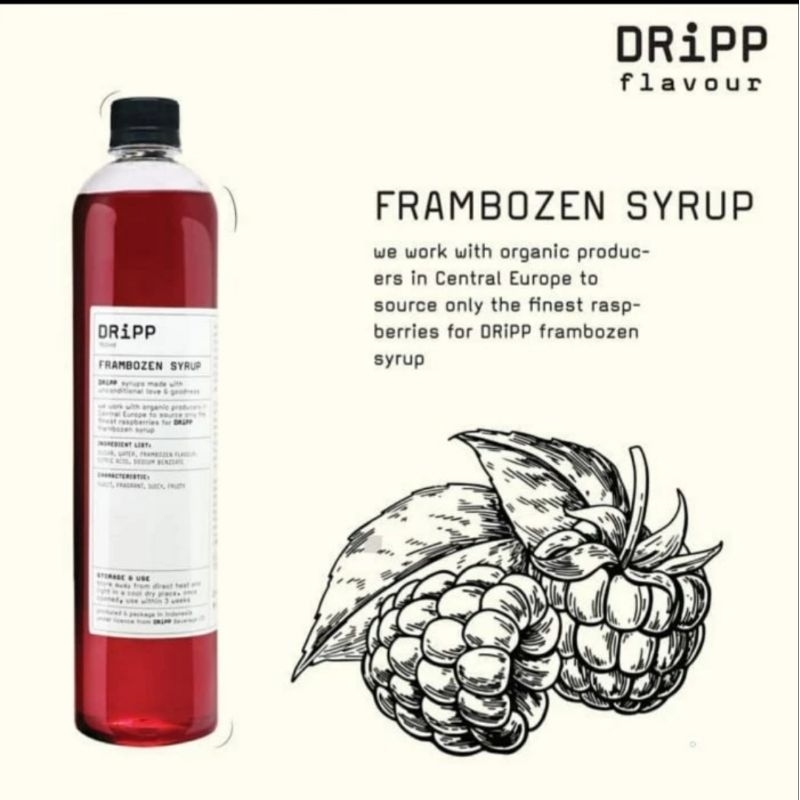 

DRIPP Frambozen Syrup - Sirup Raspeberry 760ml