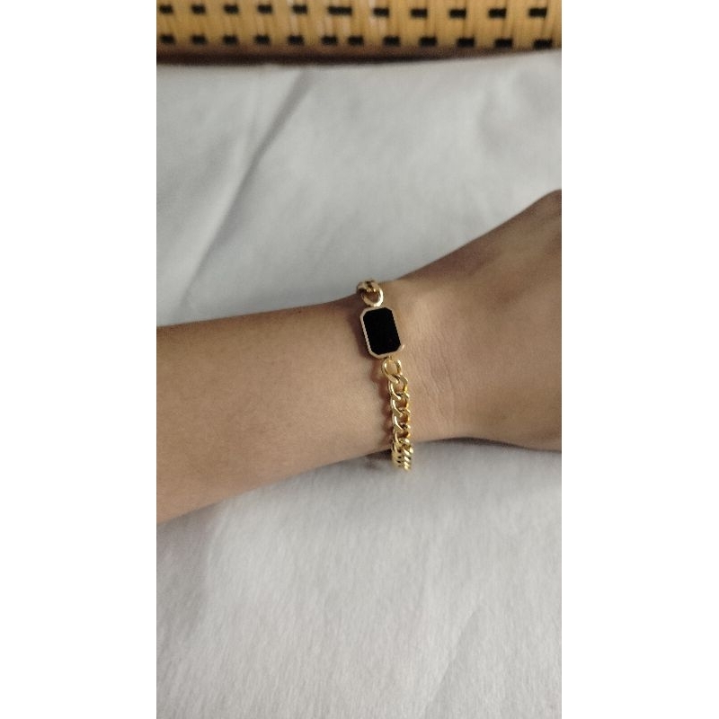 Gelang Titanium Black Gold