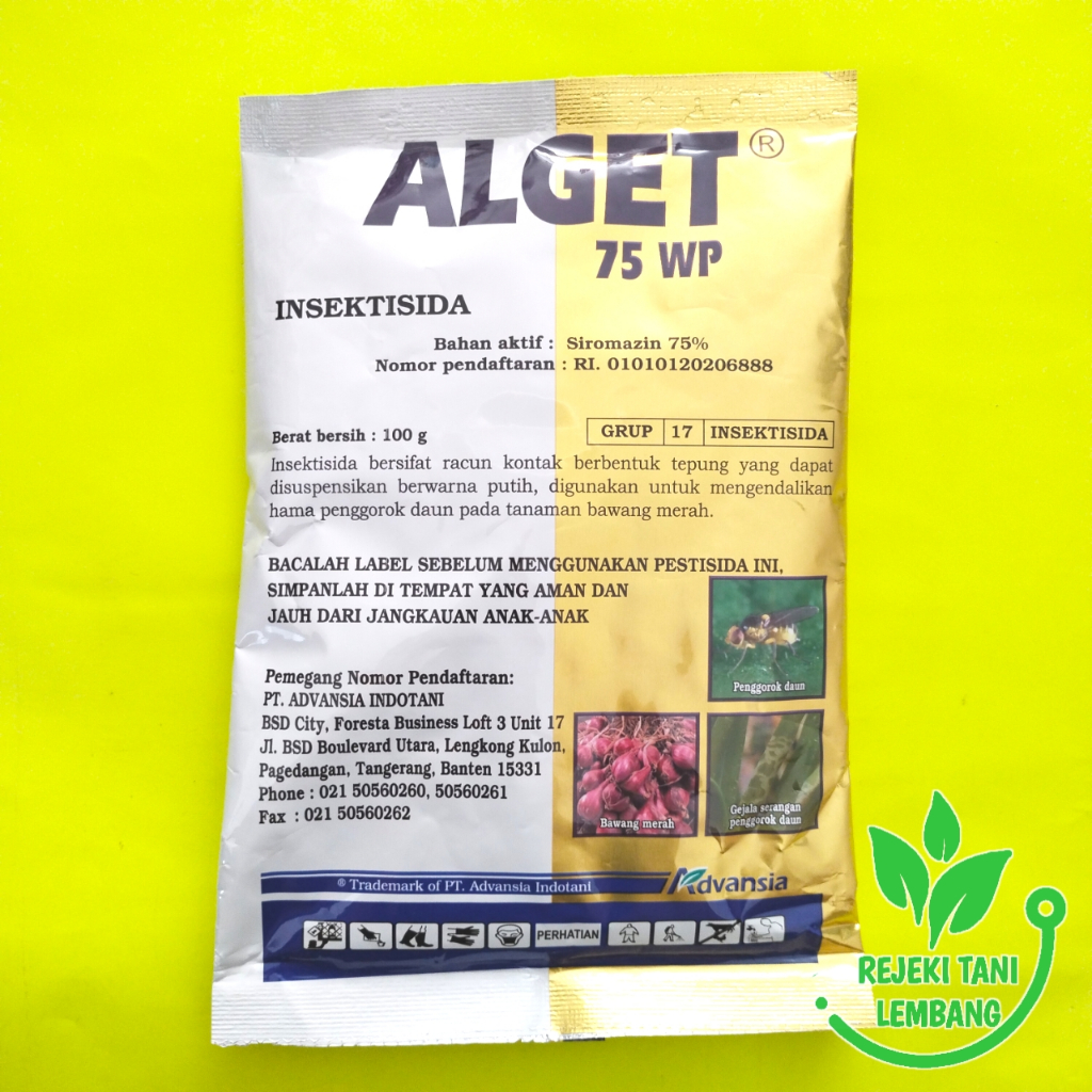 

23bagusmenshop - Alget 75 WP 100gr Insektisida Pengendali Hama Daun Tanaman