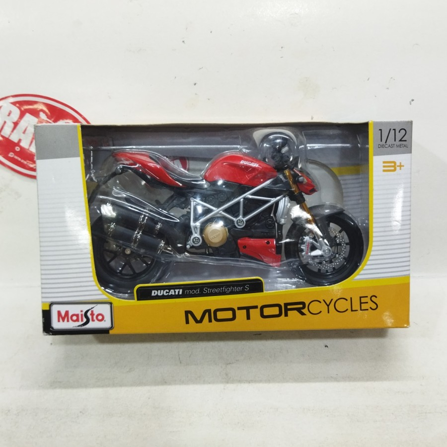 Maisto Motorcycle 1:12 DUCATI mod. Streetfighter S Diecast miniatur motor