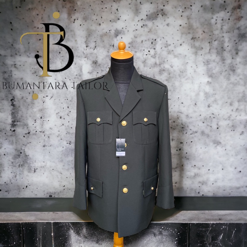 PDU 1 TNI ANGKATAN DARAT 1 STEL WOOL ASLI / PDU 1 TNI AD SUPER PREMIUM