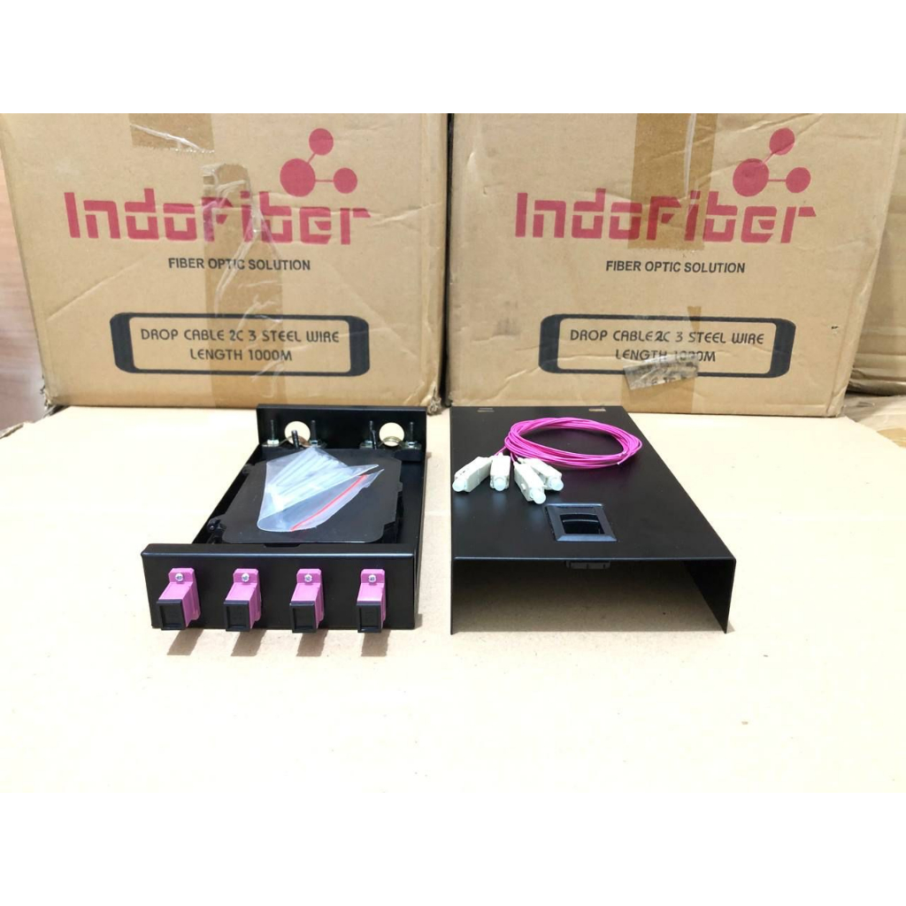 mini OTB 4 Core SC Multimode OM4 / Roset FO Besi 4 core OM4 /wallmount FO 4 port SC multimode OM4