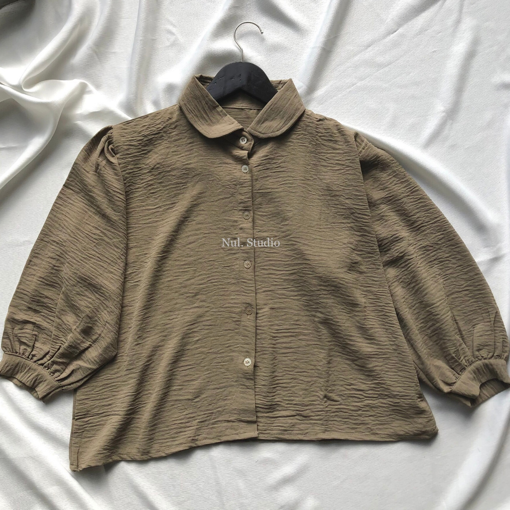 NARA BLOUSE CROP TOP CRINKLE AIR FLOW