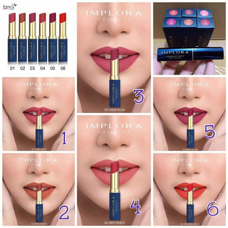 IMPLORA INTENSE MATTE LIPSTIK LONG LASTING FINISH ( LIPSTIK IMPLORA )
