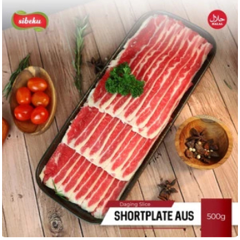 

Daging Sapi Slice Shortplate Halal FrozenFood ImportAUS