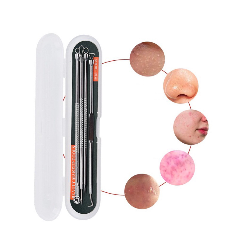 Pinset komedo pinset alat pembersih jerawat / pinset komedo box set lengkap / Pinset komedo pinset a