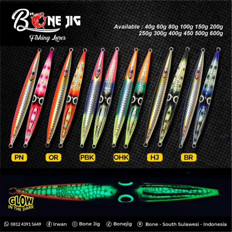 metal jig cumi 40g-60g Bone jig