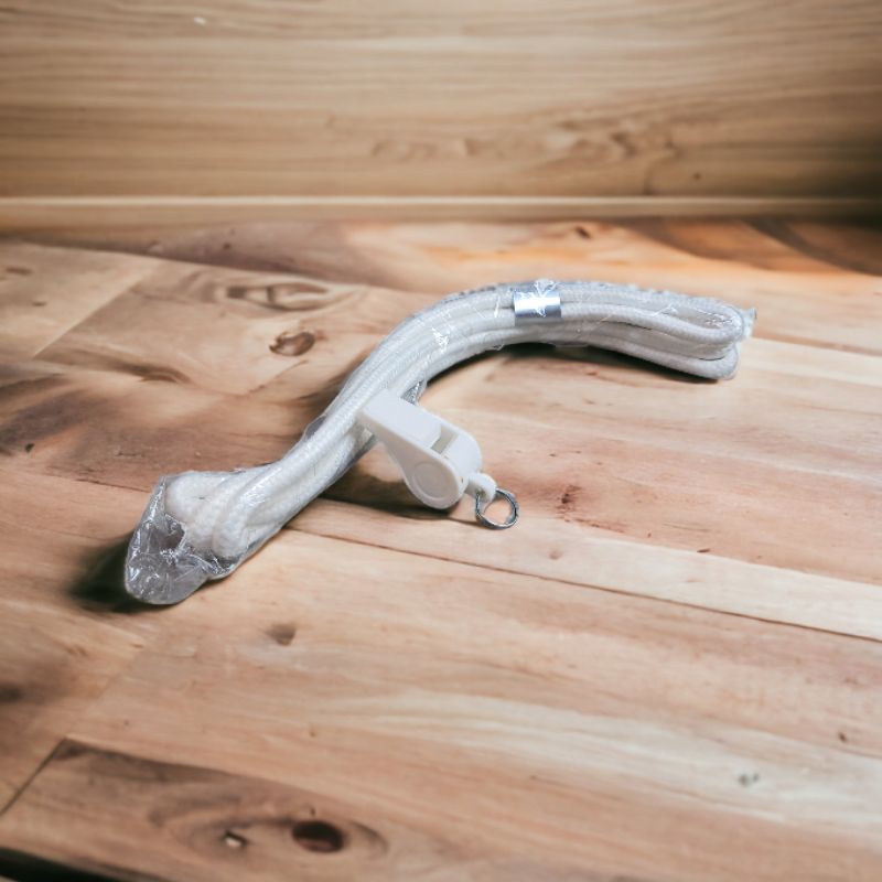 

Tali kur sumbu putih satpam + pluit