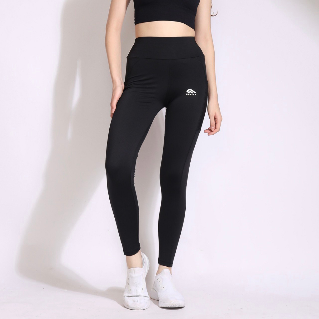 MANIAK Celana Legging Panjang Olahraga Wanita High waist Gym Senam Lari Running Santai Aerobic Zumba