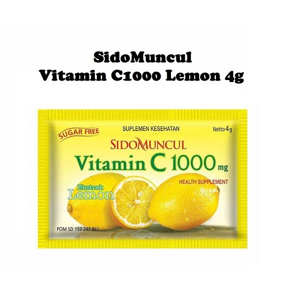 

SidoMuncul Vitamin C 1000 mg Rasa Lemon Sugar Free [4g] / 1 Pc