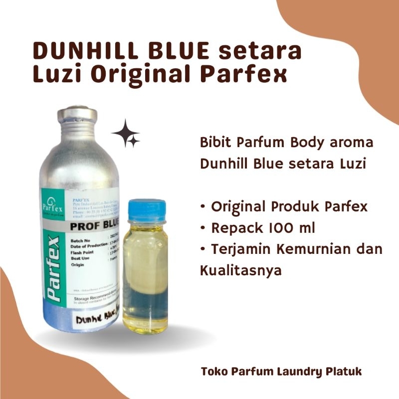 DUNHILL BLUE SPECIAL Bibit Parfum Body Original Parfex Repack 100ml