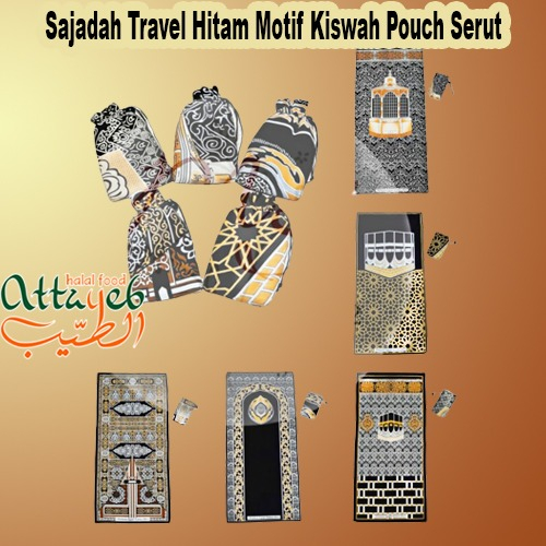 

Sajadah Travel Hitam Motif Kiswah Pouch Serut Motif Makah Bahan Premium Halus Oleh Oleh Haji Umroh