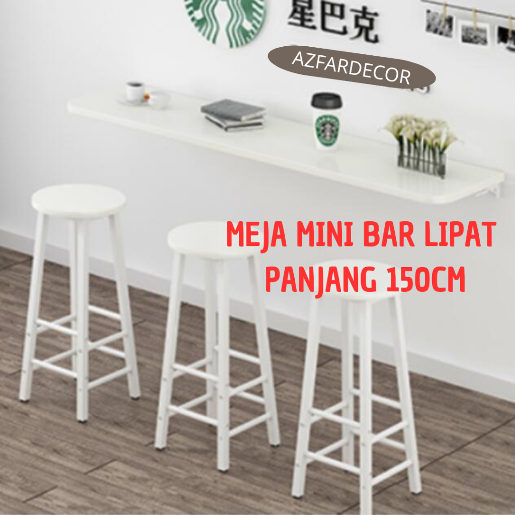 MEJA MINI BAR LIPAT PANJANG 140CM,MEJA COFFE