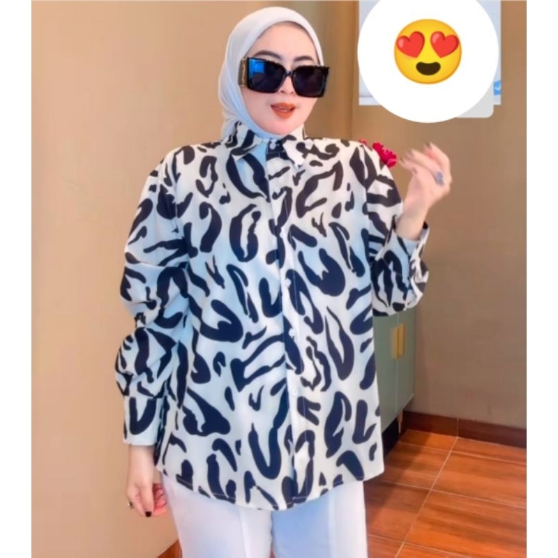 Kemeja CD/kemeja silk/kemeja satin /kemeja besar/kemeja jumbo