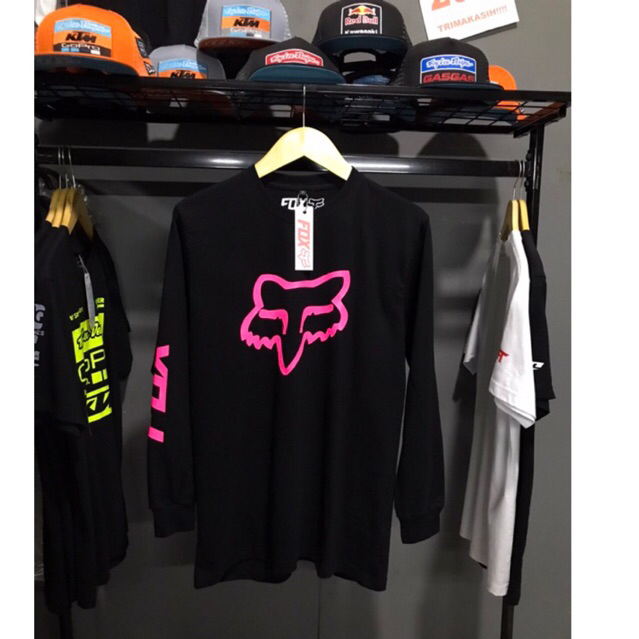 KAOS HITAM FOX PING 24s lengan panjang