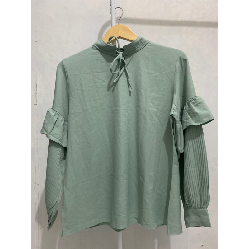 BLOUSE HIJAU WARDAH