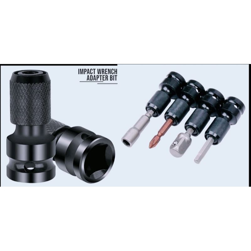 Soket Adaptor Converter Impect Wrench 1/2 ke 1/4 Sambungan Impect Pembuka Baut