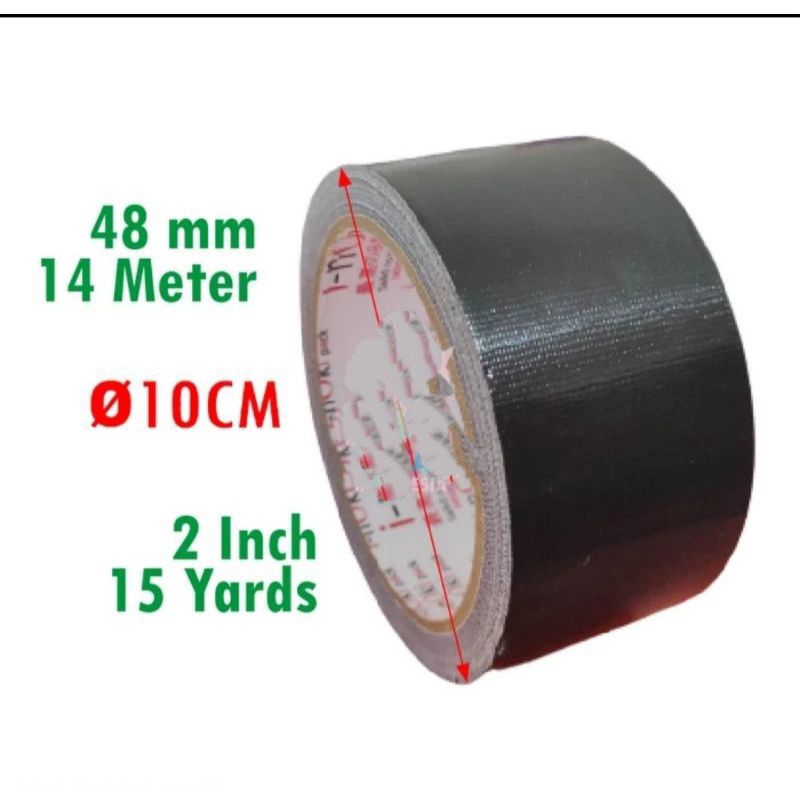 

Lakban Kain/Cloth Tape Hitam I-NOKI 48 mm x 15 yard