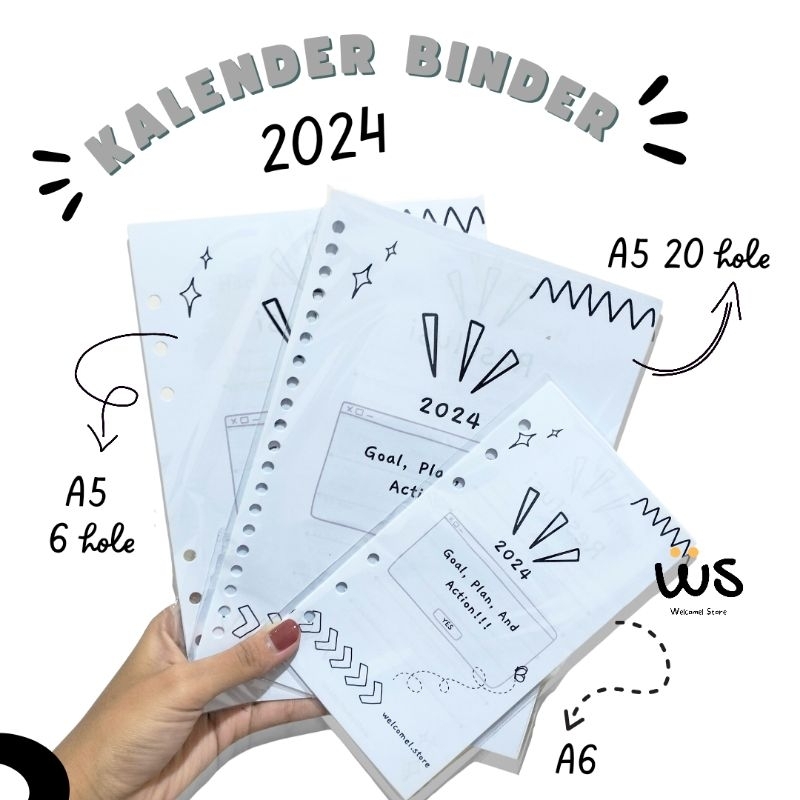 

KALENDER BINDER 2024 BLACK WHITE EDITION A5 A6