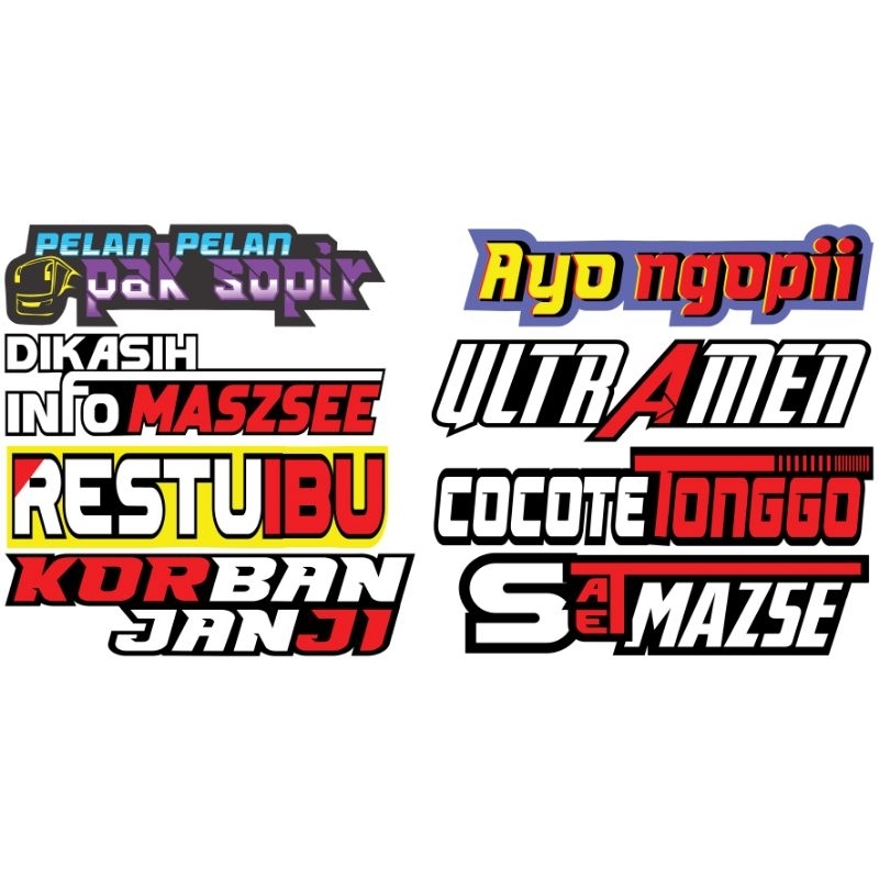 

stiker cetak kata-kata viral 2