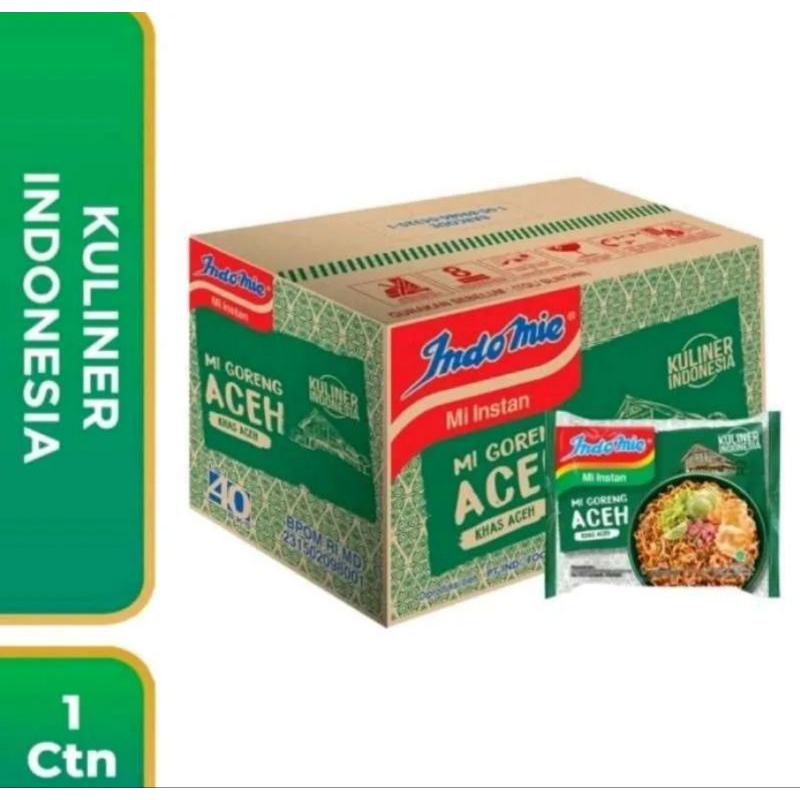 

INDOMIE GORENG ACEH 1 DUS ( ISI 40 PCS )