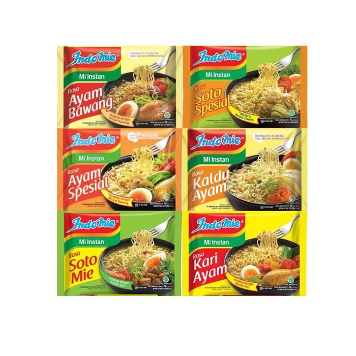 

Indomie Kuah Mie Instant All Varian @70gr