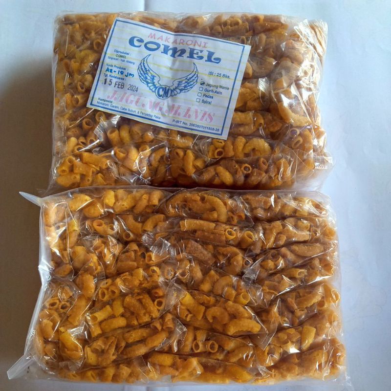 

MAKARONI COMEL varian jagung manis isi 25 bks