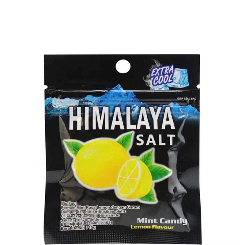 

Permen Big Foot Himalaya Salt Lemon Mint Candy - sachet 15gr