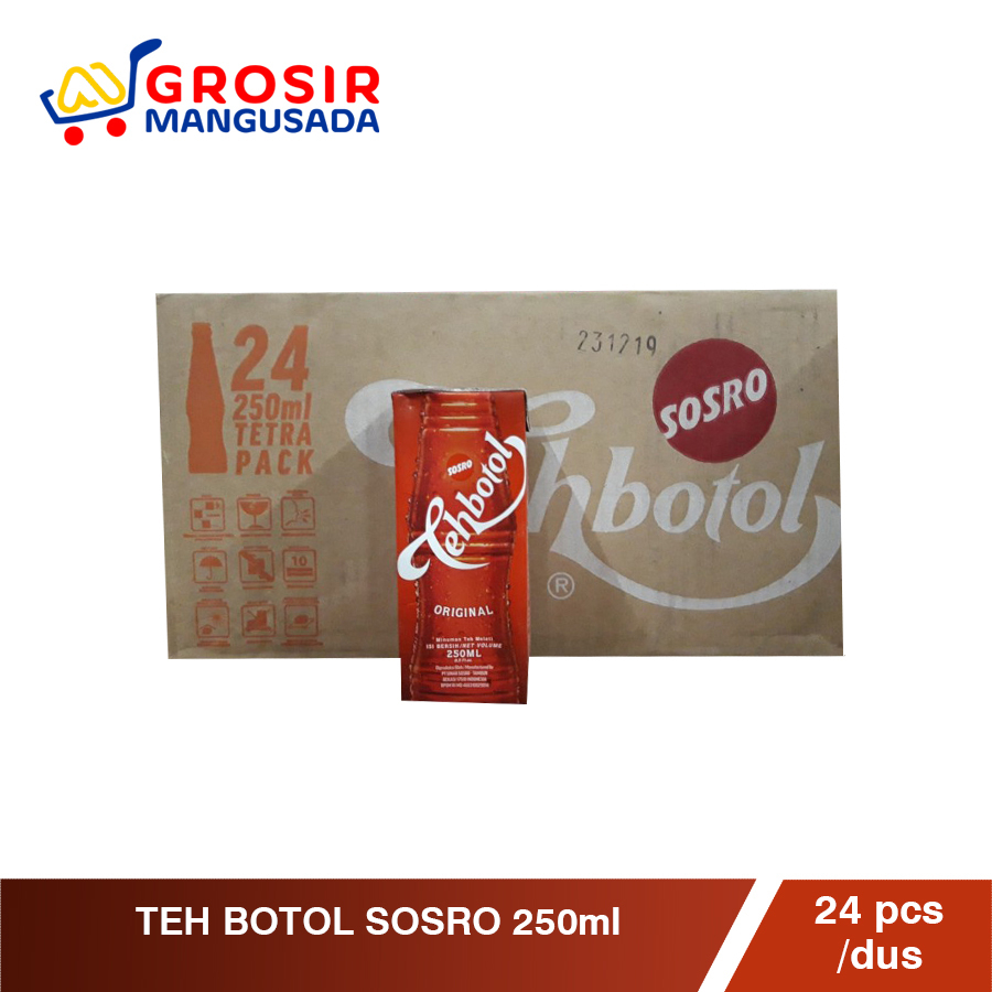 

Teh Botol Kotak Sosro 250ml Grosir 1 dus isi 24pcs