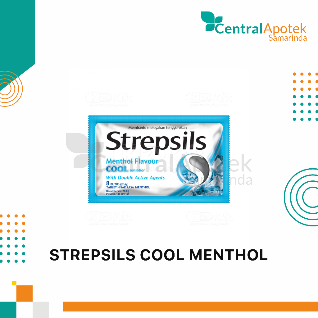 

Strepsils Tablet Hisap isi 8 pcs / Bungkus / Permen untuk Melegakan Tenggorokan/ Mengurangi Bau Mulut