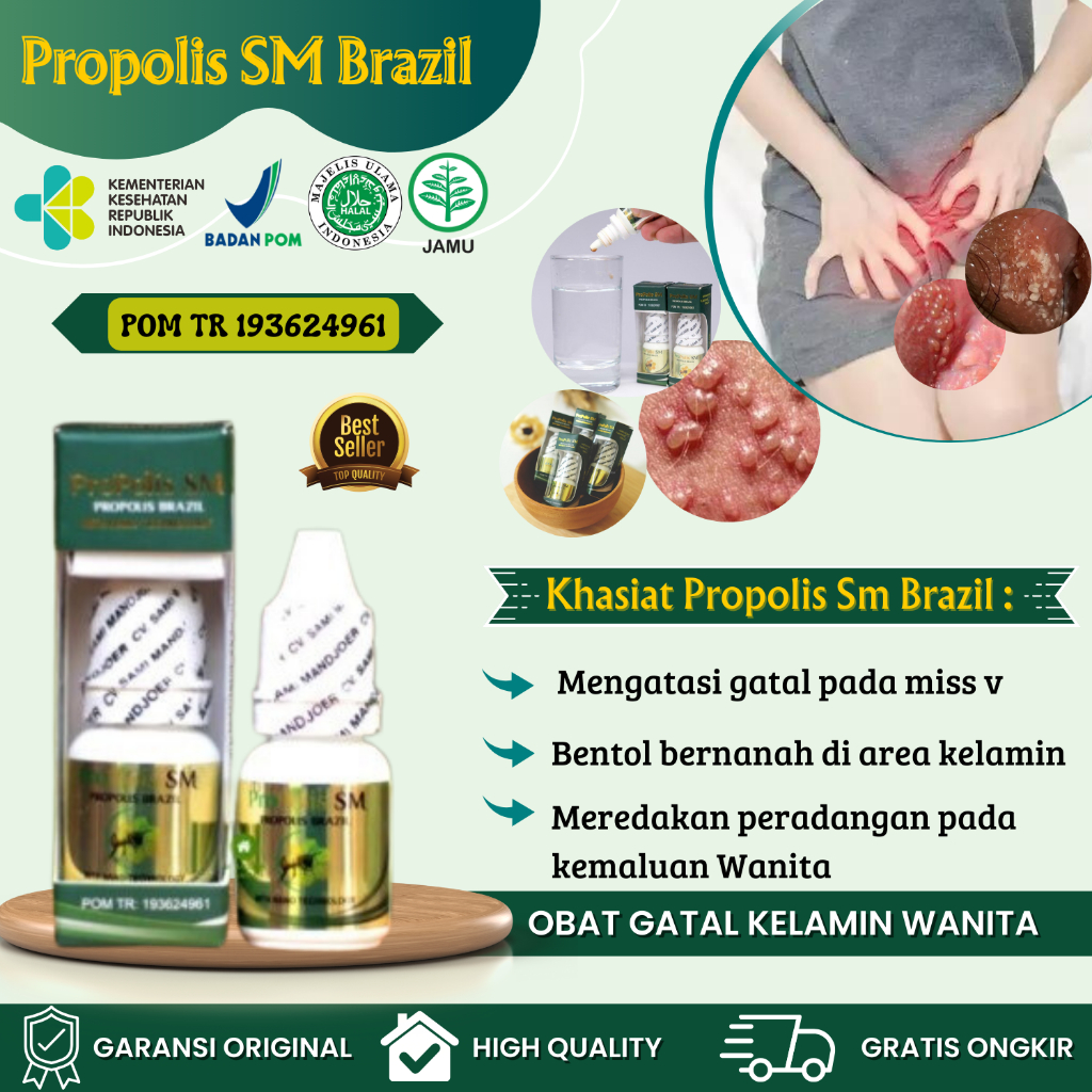 Obat Gatal Kelamin Wanita Obat Herpes Kelamin Obat Gatal Infeksi Jamur Kelamin Wanita - Propolis Sm 