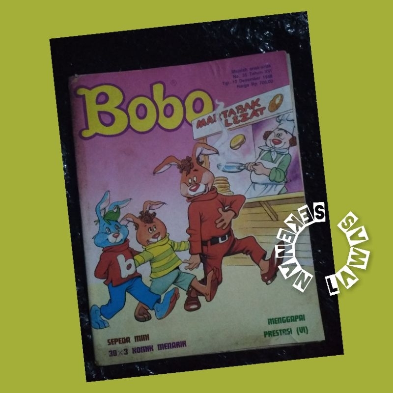 Majalah Bobo No. 35 Th 1988 /Masih Ada Bonus Kalender Th. 1989