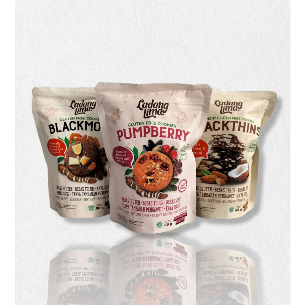 

Ladang Lima Healty Cookies/LADANG LIMA Blackmond/LADANG LIMA Blackthins/LADANG LIMA Pumpberry/Cookies Bebas Gluten